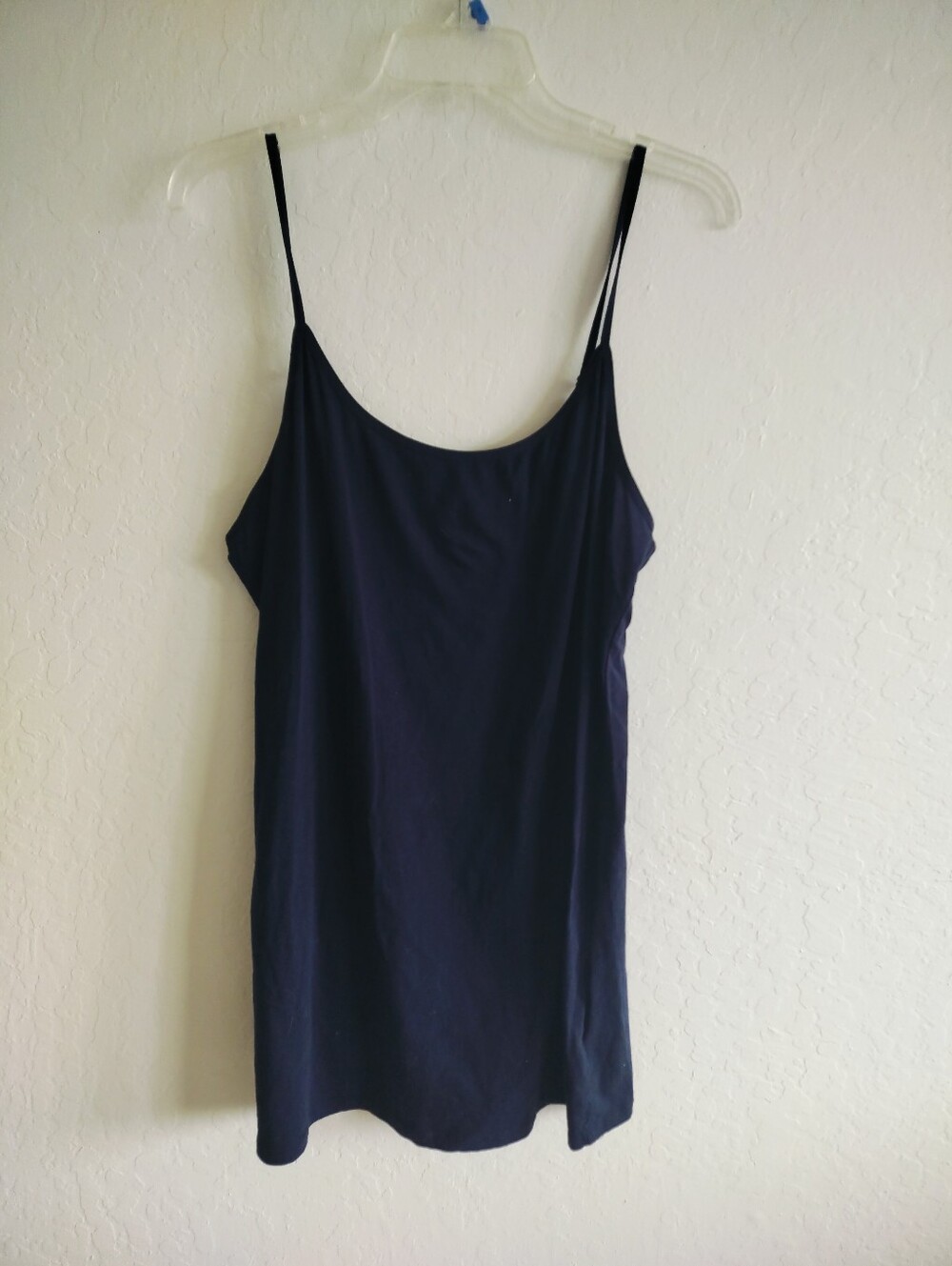 Active Basic Navy Blue Cotton Spandex Camisole – Plus Size 3XL